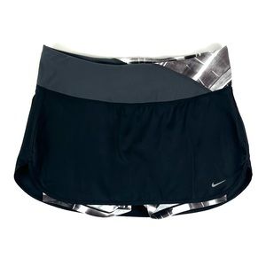 Nike Running Dry Fit Black Tie Dye Active Skort